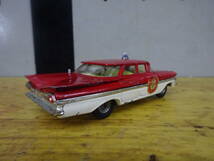 CORCI TOYS CHEVROLET IMPALA FIRE CHIEF コーギートイズ シボレー インパラ 1959y 当時物 レア 絶版_画像2