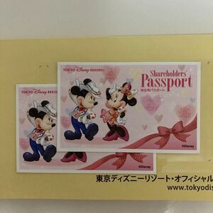 東京ディズニーリゾート 株主優待 パスポート 2枚