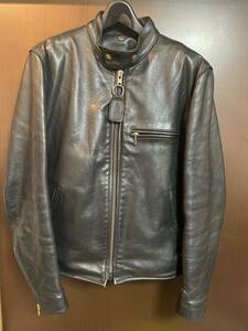  beautiful goods Vanson VANSON [MODEL B single rider's jacket ]44 leather liner attaching USA made leather jacket 