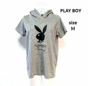 PLAY BOY　プレイボーイ　半袖Tシャツ　フード付きTシャツ