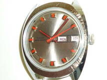 1970's 英国製 タイメックス TIMEX ウォッチ 腕時計 手巻 日付 曜日 ビンテージ メンズ 稼働品_画像6