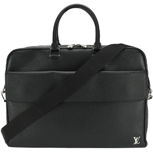 ルイヴィトン LOUIS VUITTON アレックス ブリーフケース M30440 ブラック 黒 タイガレザー ビジネスバッグ 2wayショルダー 書類カバン 中古