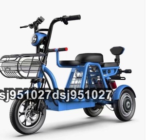 大人用3輪電動自転車 電動スクーター付き電動ロック付きショッピング用 500W電動自転車48V 11A H12 高速バッテリー充電器帽子付き