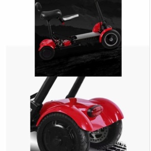 4輪折りたたみ式モビリティスクーター 電動シニアカート 36v シルバーカー 車椅子 シート付き軽量4輪スクーター耐荷重:150KGの画像3