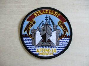 【送料無料】アメリカ海軍AFDM-14 INTEGRITY パッチ ワッペン/OLDER STEADFAST乾ドックpatchネイビーNAVY米海軍USN米軍USミリタリー M5