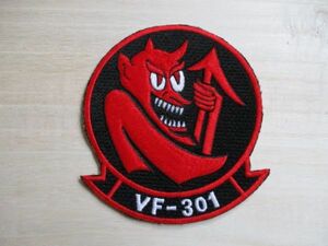 【送料無料】アメリカ海軍DEVIL DISCIPLESパッチVF-301ワッペン/悪魔デビルズディサイプルズpatchネイビーNAVYデビル米海軍USN米軍 M32