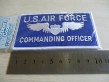 【送料無料】アメリカ空軍U.S.AIR FORCE COMMANDING OFFICERワッペン/指揮官PATCHパッチNAME TAGエアフォースUSAF米空軍US M4_画像9