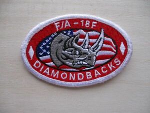 【送料無料】アメリカ海軍DIAMONDBACKS パッチVFA-102ワッペンF/A-18Fサイ/ダイヤモンドバックスpatchネイビーNAVY米海軍USNホーネット M18