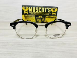 MOSCOT モスコット★YUKEL★伊達眼鏡 ウェリントン ボストン サーモントタイプ 未使用 美品