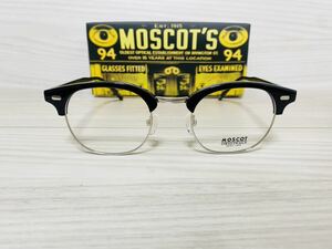 MOSCOT モスコット メガネフレーム★YUKEL★伊達眼鏡 ウェリントン ボストン サーモンタイプ 未使用 美品