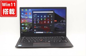 NVMe 新品256GB-SSD 中古良品 フルHD 14型 Lenovo ThinkPad X1 Carbon 6th Gen Windows11 八世代 i5-8250U 8GB カメラ 無線 Office付 中古