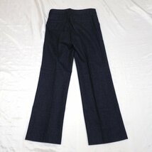 ★美品 Deuxieme Classe/ドゥーズィエムクラス スラックスパンツ 36/レディースL相当/ネイビー/ストライプ/カシミヤ混ウール&1062300121_画像2