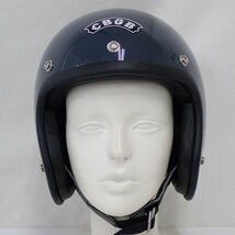 ★立花 SHM ジェットヘルメット OLD SCHOOL CBGB スカルピストン GT・NP-1 L/59-60cm/ブルーグレー/ROCK&0519400048_画像2