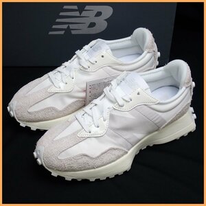 ★未使用 New Balance/ニューバランス WS327SFD スニーカー レディース23.0cm/ホワイト×グレー/一部スエード/外箱・タグ付き&1923200006