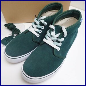 ★VANS/バンズ × BEAMS/ビームス V49CF AH チャッカ スニーカー メンズ26cm/グリーン/スエード/621940-0002/付属品あり&1019600337