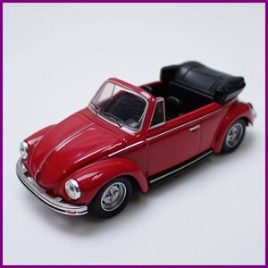 ◆Kyosho/京商 1/64ミニカー フォルクスワーゲン ビートル コンバーチブル レッド/自動車&0000002880