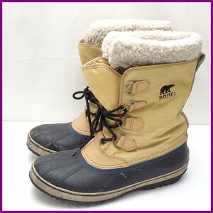 ★SOREL/ソレル 1964 パックナイロン スノーブーツ メンズ29.0cm/カーキ×ブラック/NM1440-373/防水/防風/防寒/ウィンター&1930500007