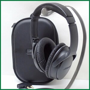 ☆1円 BOSE QuietComfort 35 Bluetooth ワイヤレスヘッドホン ブラック/ダイナミック型/ソフトケース・エアラインアダプタ付&1910600023