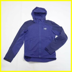 ★美品 ARC'TERYX/アークテリクス サイフォン FL フーディジャケット XS/メンズS相当/ネイビー/ナイロン/ストレッチ/パーカー&0616500094