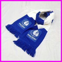 ★未使用 サッカー ベルギーリーグ KAA Gent/ヘント マフラー ブルー/フリンジ/応援グッズ/欧州リーグ&1924900005_画像1