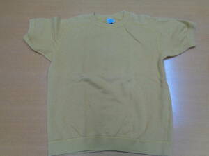 激レア！ 2000年代 DOWN ON THE CORNERのYAKさんがリリースしているJOINT名義のHEMP & COTTON 素材の半袖スウェット SIZE L からし色