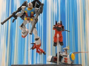 機動戦士 ガンダム タクティクス 名シーン再現 ジオラマ フィギュア ホワイトベース ガンダム・ガンキャノン発進 アムロGUNDAMガンプラ