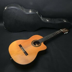 FG0915-6-3-3 ARIA A-60CWE エレガットギター 楽器 弦楽器 アリア ハードケース付き クラシックギター 全長99㎝ 180サイズの画像1