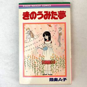 陸奥A子 きのうみた夢　りぼんマスコットコミックス