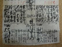 b□　江戸時代　大相撲　番付表　手書き　稲川政右エ門・君ヶ嶽助三郎・ほか　/b16_画像3