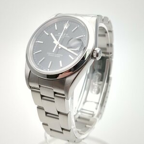 【OH・磨き済み】 ROLEX ロレックス オイスターパーペチュアル デイト 15200 P番 メンズ 腕時計 自動巻 美品 動作品 黒文字盤の画像10