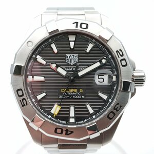 TAGHEUER TAG Heuer Aquaracer kyali bar 5 WBD2113 men's wristwatch self-winding watch AT SS operation goods body only gray face 