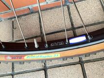 OLD MTB 【 ARAYA 7X RIM × SHIMANO DEORE DX 】 アラヤ タコ穴リム デオーレ ハブ 26インチ 36H 中古品 検) Vintage 80‘s_画像2