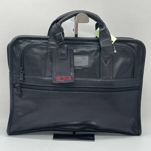 【BN1483】TUMI トゥミ レザー ブリーフバッグ　ブラック ビジネス 907D3