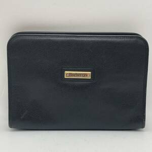 【BN1692】 BURBERRY バーバリー セカンドバッグ クラッチバッグ ブラック レザー