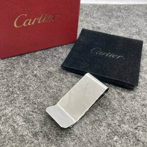 【KO585】箱付 Cartier カルティエ 小物 クリップ マネークリップ ビルクリップ 2Cロゴモチーフ カルティエ デコール メタル シルバー