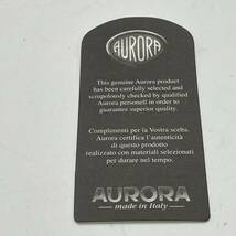 KO902□美品 AURORA ペンケース メモパッド アドレス帳 レザー 本革 ブラック 箱付き_画像3