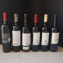 ワイン6本セット　産地はフランス　スペイン　チリ　750ml_画像2