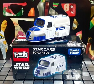 絶版 トミカ STAR WARS SC-03 R2-D2 STAR CARS ミニカー スター・ウォーズ 新品 未使用 美品 外箱やや傷みあり 3輪ミゼット風 フィギュア