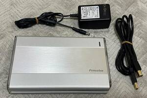 【動作確認済み】Princeton プリンストン PEC-35SU 3.5インチHDDケース USB2.0 ACアダプタ USBケーブル付属