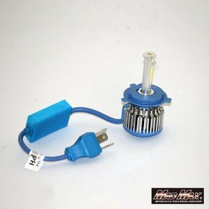 バイク/カー用品 LEDヘッドライト H4 ヘッドライトランプ 6000K ホワイト発光 12V 2個SET/デリカ パジェロ ラティオ キューブ【送料800円】