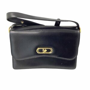 CELINE セリーヌ ヴィンテージ ショルダーバッグ　ブラック レザー ショルダー破損 ジャンク BAG【中古】KB-7613