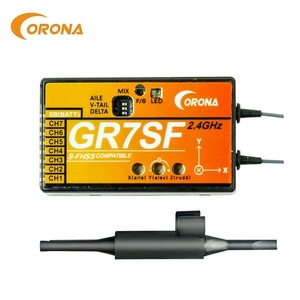 ★新品★ CORONA GR7SF 7ch 2.4G 受信機 フタバFutaba S-FHSS 対応/S.BUS（3軸ジャイロ機能付)取説付 検索：T6J T8J 10J T14SG @03