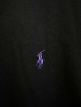 美品 ポロラルフローレン イタリアン メリノウール Vネック セーター 黒 S メンズ ブラック POLO RALPHLAUREN_画像2