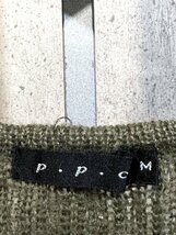 P・P・C モヘア Vネック セーター M メンズ モヘア50％　_画像2
