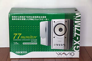 ONKYO GX-77M (W) パワード・スピーカー・システム (アンプ内蔵スピーカー) 15W+15W 中古品