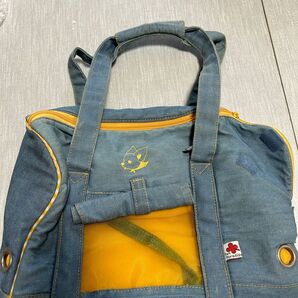 【美品】犬用 小型犬用 猫用 キャリーバッグ お出かけ ソフトキャリー デニム