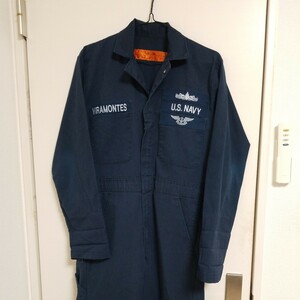 RED KAP　レッドキャップ　U.S.NAVY　オールインワン　size34RG　ミリタリー　つなぎ　作業着