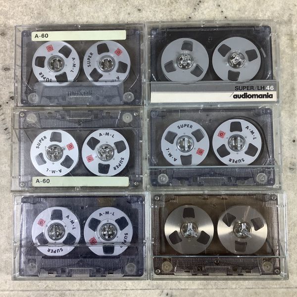 TEAC オープンリール型 カセットテープ 6本 消去済み-