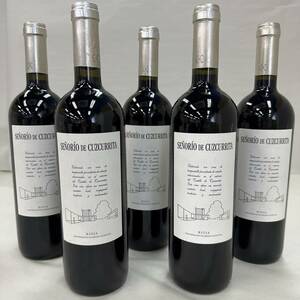 Ｍ286458(112)-556/AM3000　酒　※同梱不可　５本まとめ　SENORIO DE CUZCURRITA　2008　RIOJA　ワイン　14%　750ml