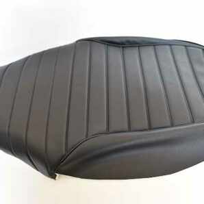 縫製済 CB400SS NC41 防水タックロール シート表皮 黒 立体縫製 seat レザー カバー 生地 縫製済み leather cover HONDAの画像1